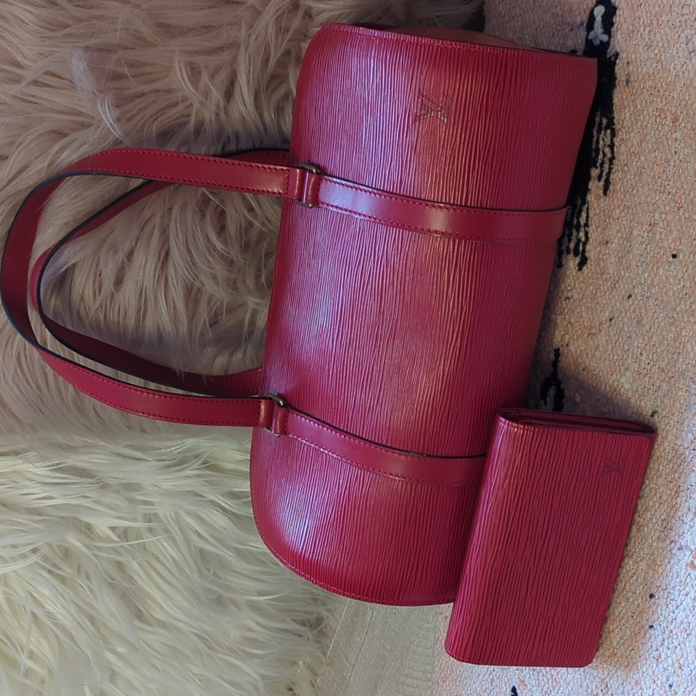 Louis Vuitton Epi Soufflot & Epi Tresor wallet set🔥🔥🔥🔥🔥